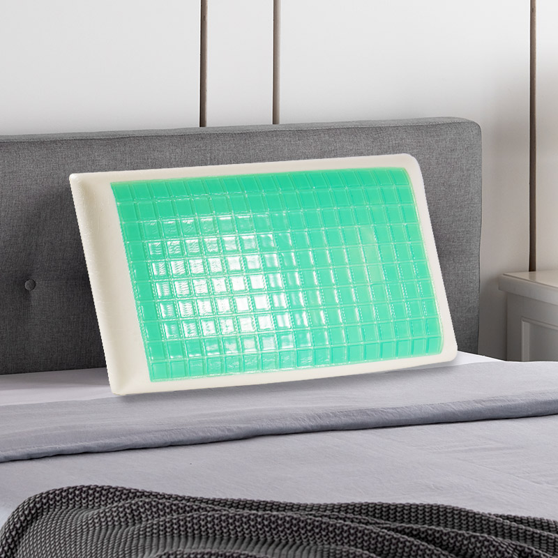 Cuscino in gel alto e basso personalizzato con cubetti di ghiaccio in oro nero