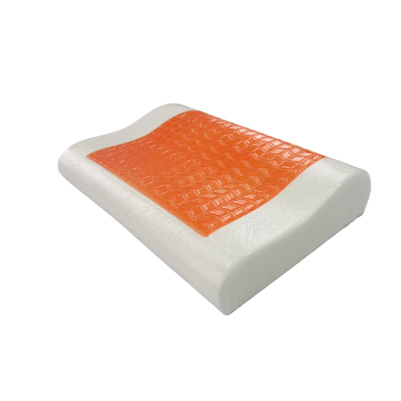 Cuscino in memory foam gel rinfrescante con supporto per la schiena giallo