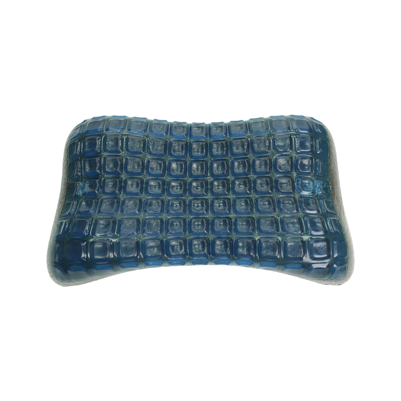 Cuscino ortopedico in gel memory foam blu scuro
